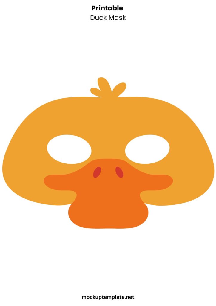 Printable Duck Mask