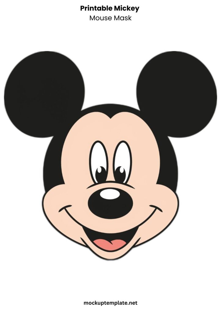 Printable Mickey Mouse Mask