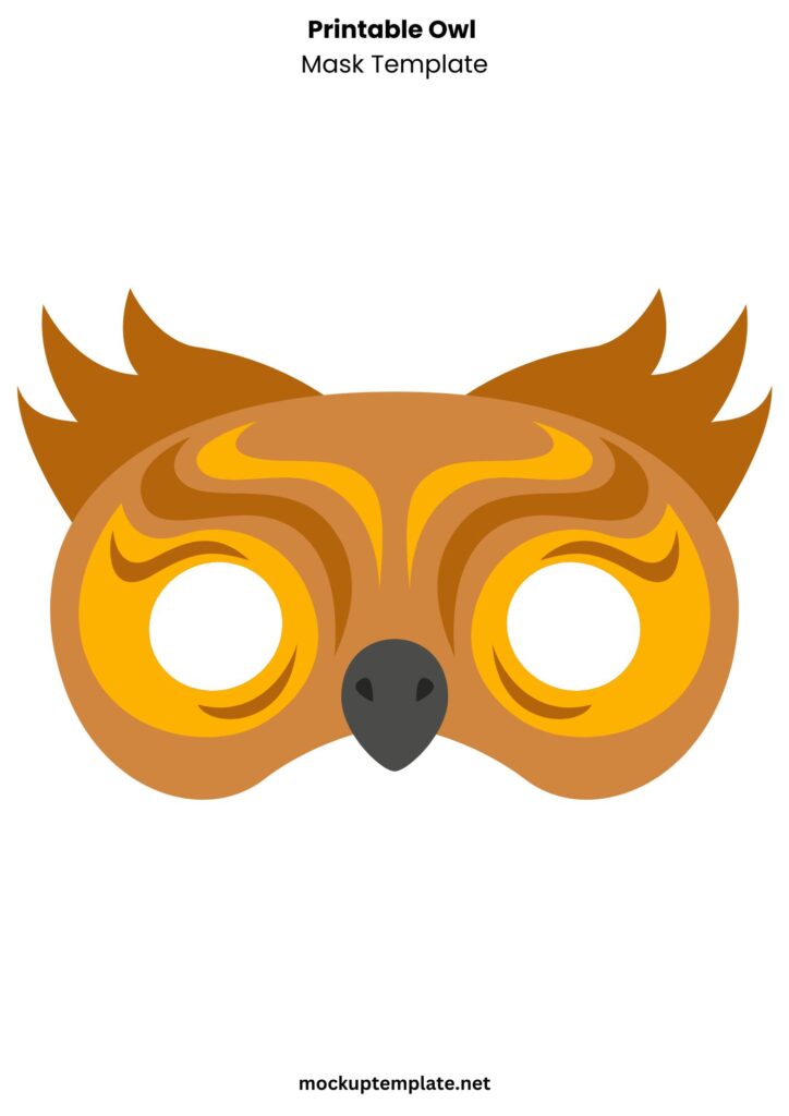 Printable Owl Mask Template