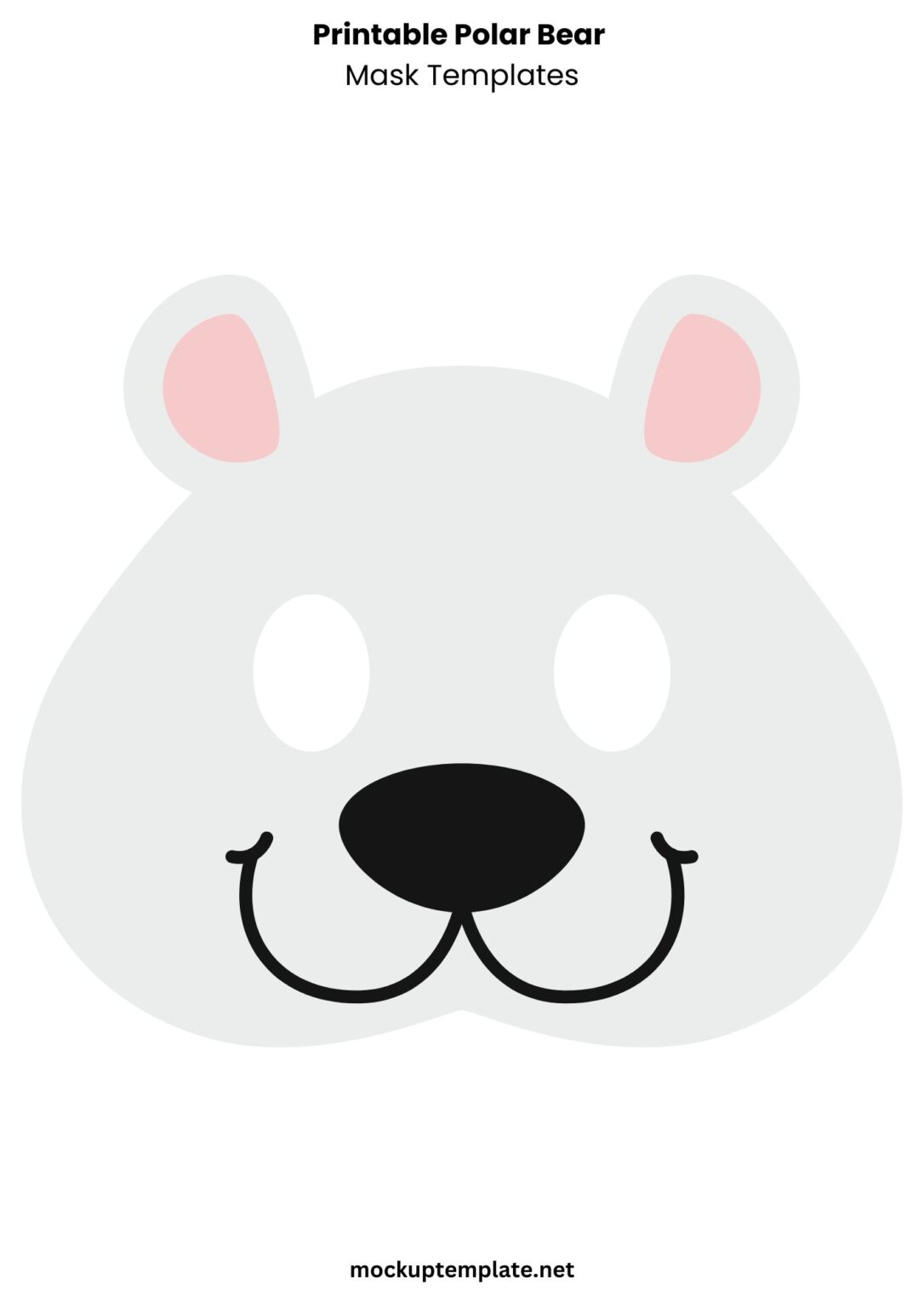 Best 9 Free Printable Bear Mask Templates Pdf