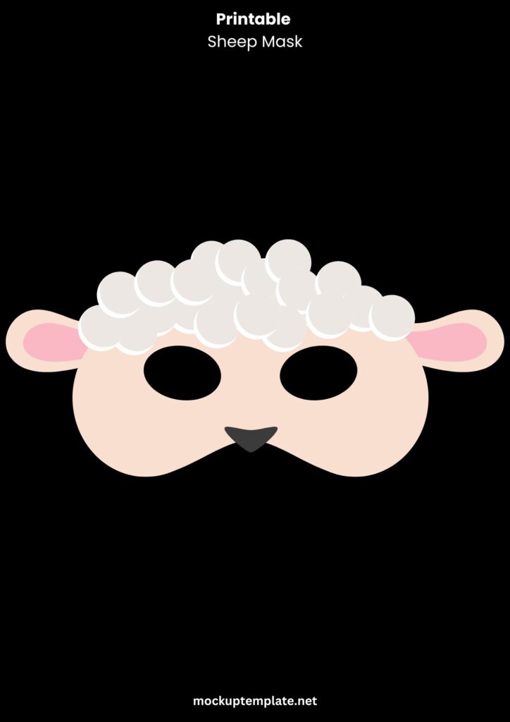 Printable Sheep Mask