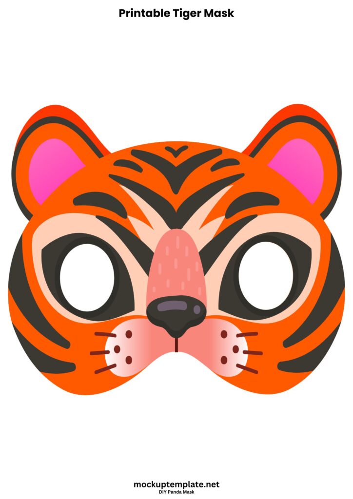 Printable Tiger Mask