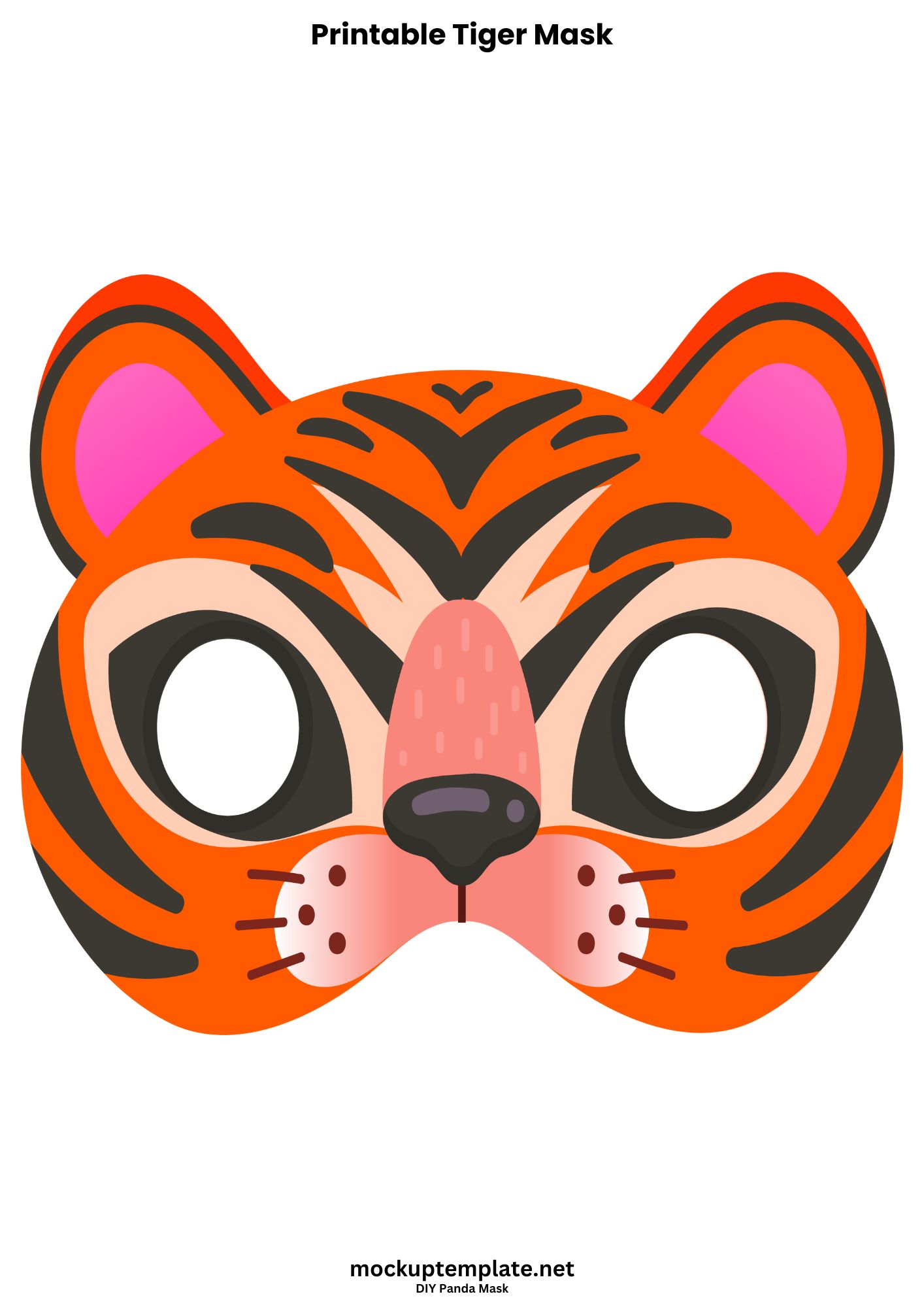 6+ Best Free Printable Tiger Mask Template