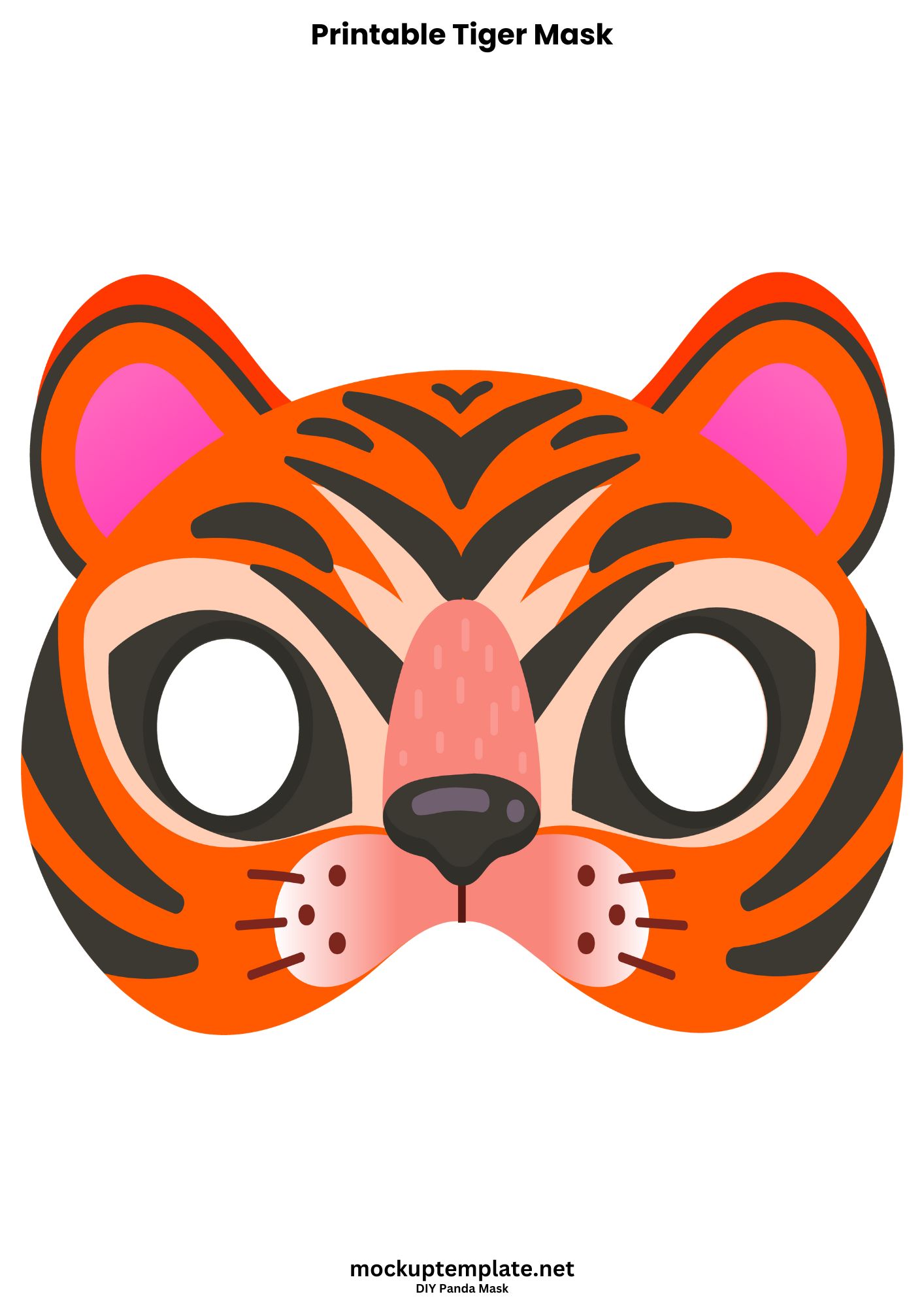6 Best Free Printable Tiger Mask Template 6 Best Free Printable Tiger Mask Template