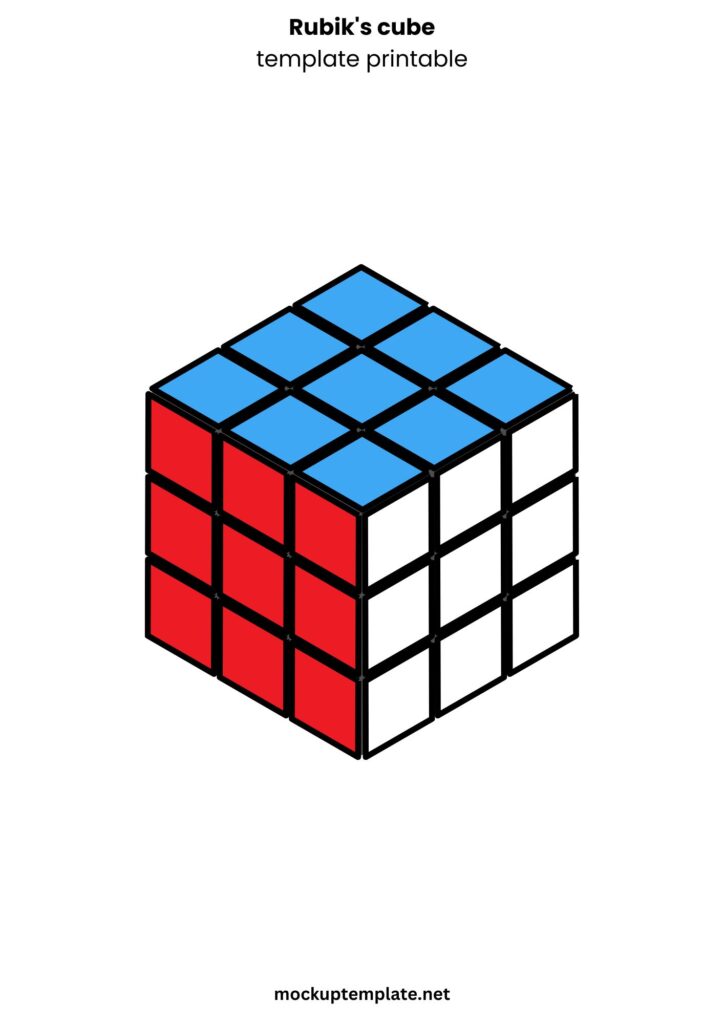 Rubik's cube template printable