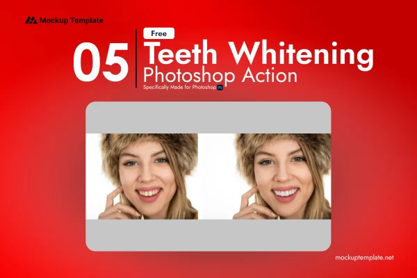 Teeth Whitening Photoshop Action