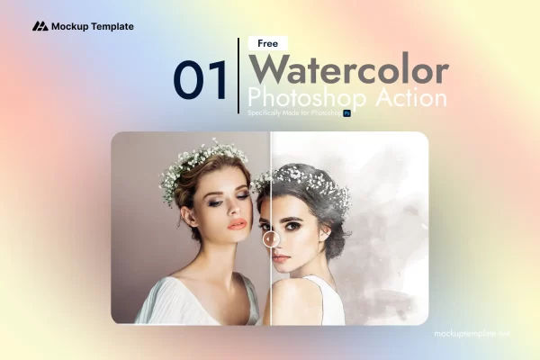 Watercolour Photoshop action presets