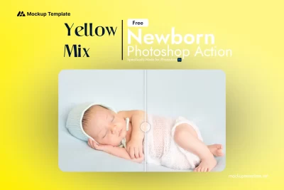 Yellow Mix Newborn Photoshop Action