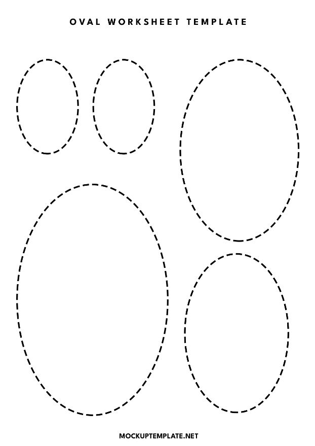 printable oval worksheet template