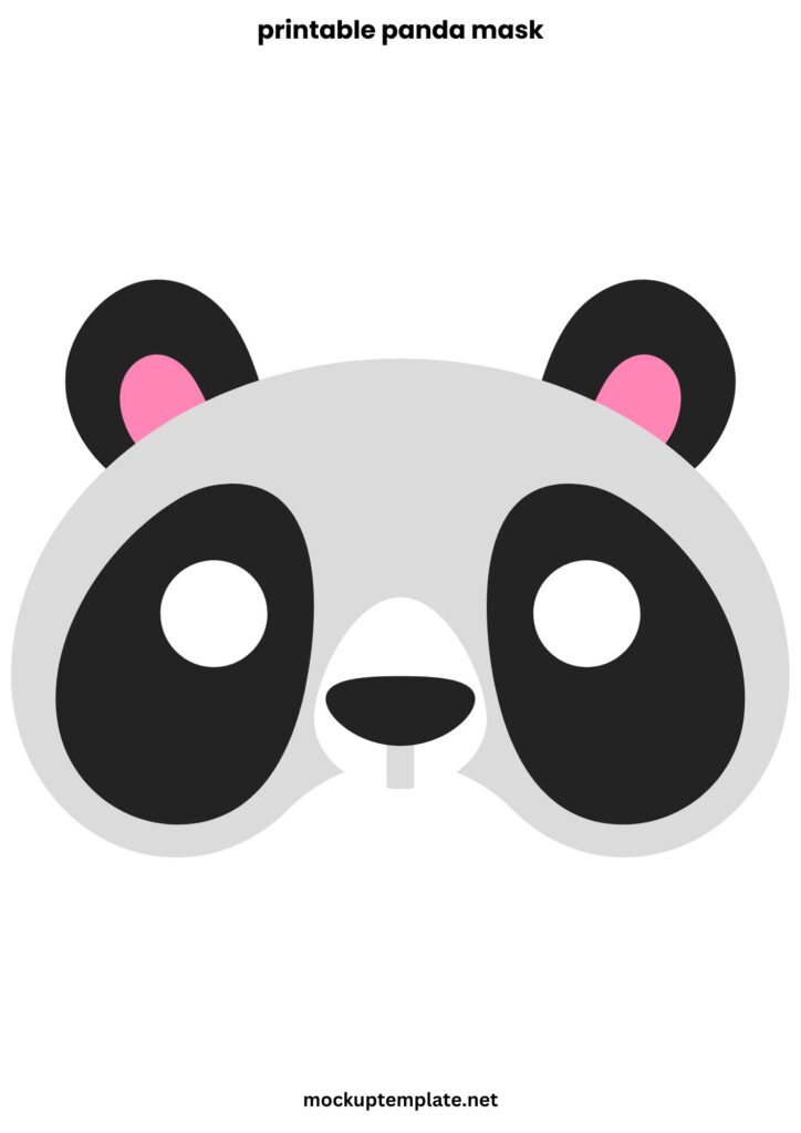 printable panda mask