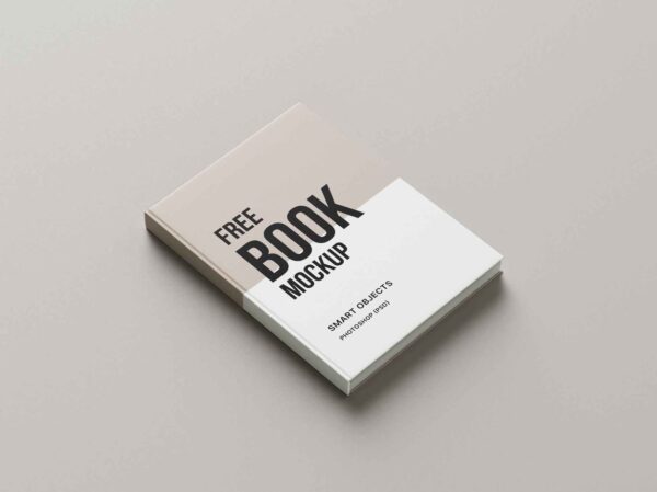 6 Hardcover Book Mockup Free Download 02