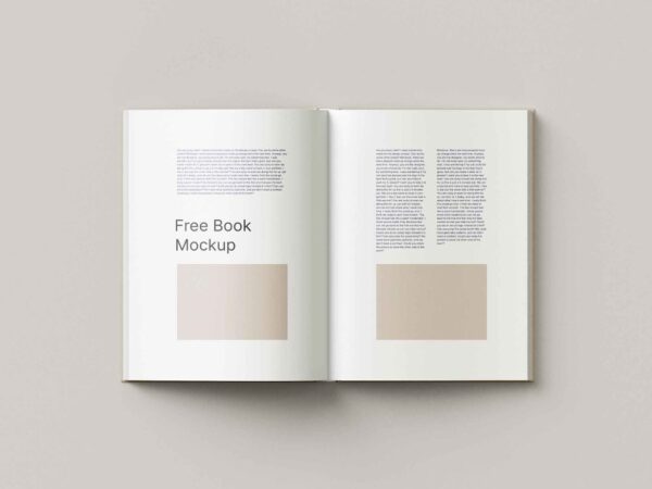 6 Hardcover Book Mockup Free Download 03