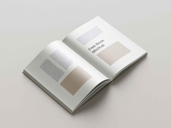 6 Hardcover Book Mockup Free Download 05