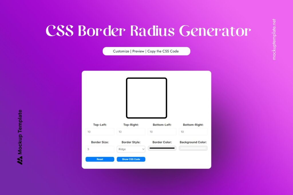 Free CSS Border Radius Generator