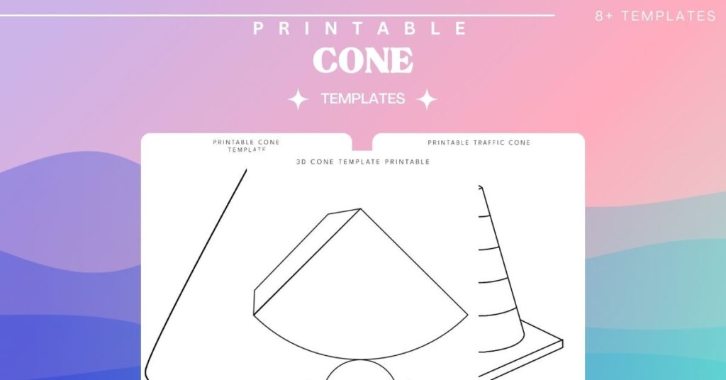 Free Printable Cone Templates