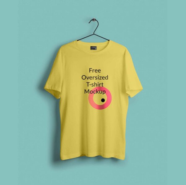 Free Oversized T-Shirt Mockup - Image 2