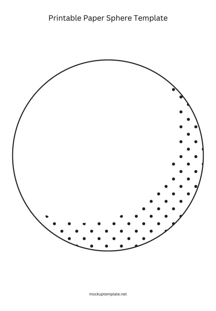 Printable Paper Sphere Template