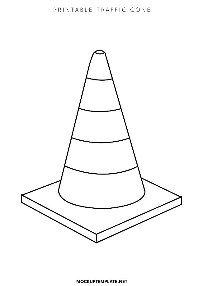 Printable Traffic Cone