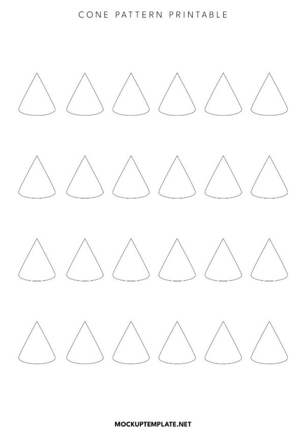 8 best free printable cone templates pdf 