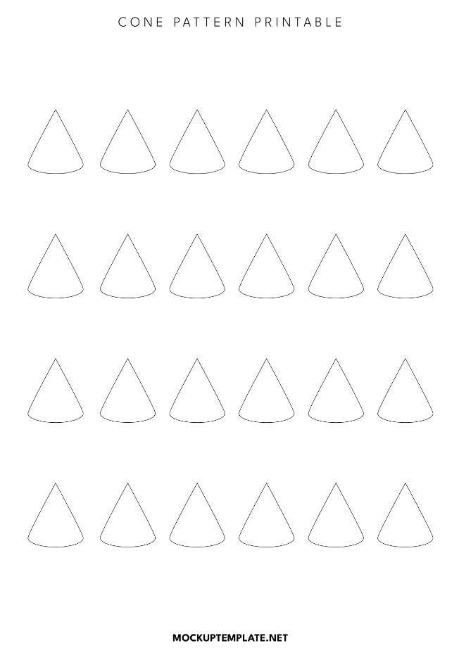 cone pattern printable