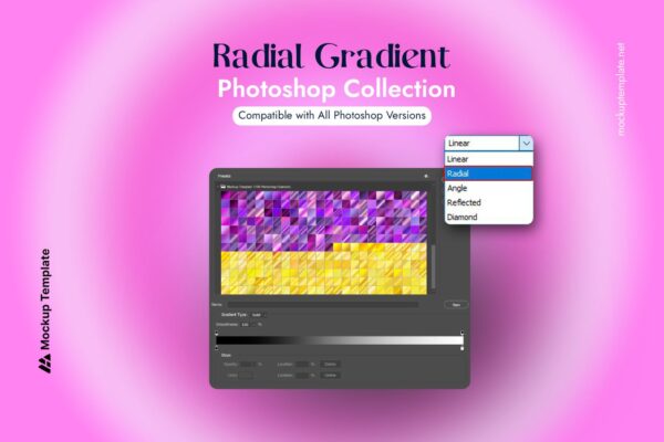 1000 Radial Gradient Photoshop (FREE) - Image 2