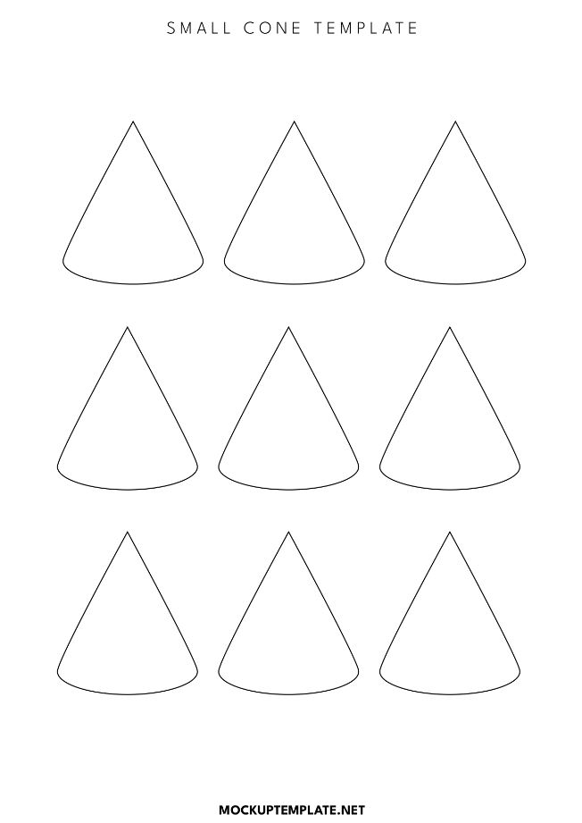 small cone template