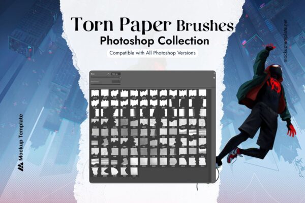 torn paper brush photoshop free download