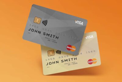 2 Free Credit Cards Mockup