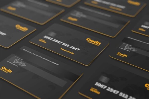 4 Showcases of Credit Card Mockup 02