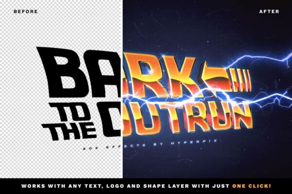 Back to the Future Text Effect - Image 3