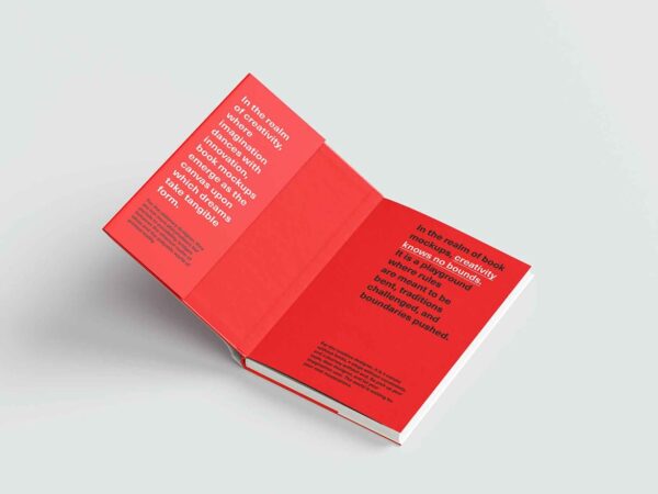 Book with dust jacket mockup 4