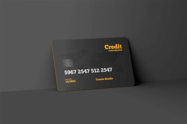 Credit Card Mockup in 4 Views 03