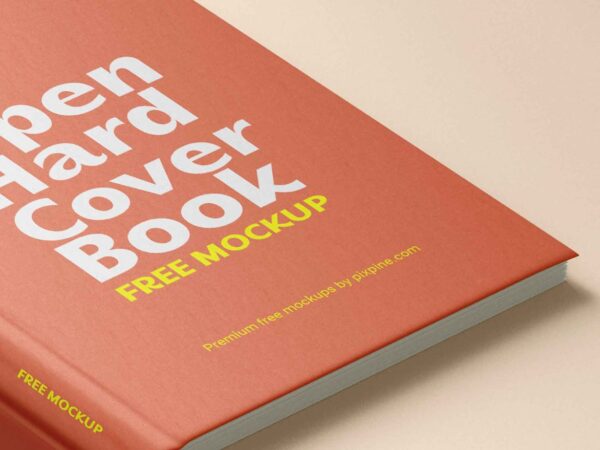 Edge Hardcover Book Mockup 2