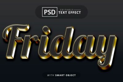 Editable Text Effect PSD