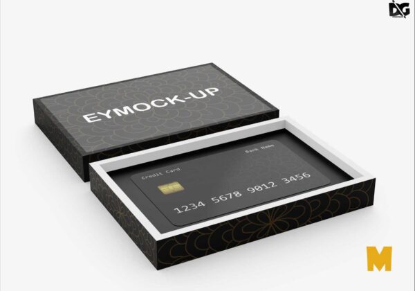 Free Credit Card Box Mockup