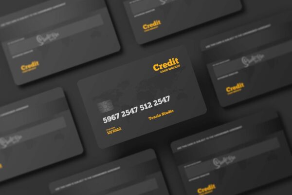 Free Credit Cards Mockup