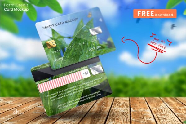 Free Eco-Friendly Credit Card PSD