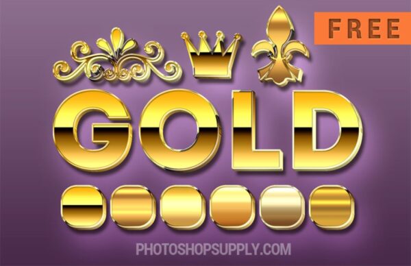 Free Gold Style Photoshop 3