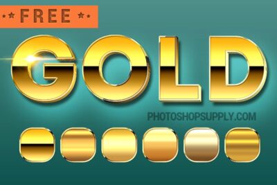 Free Gold Style Photoshop