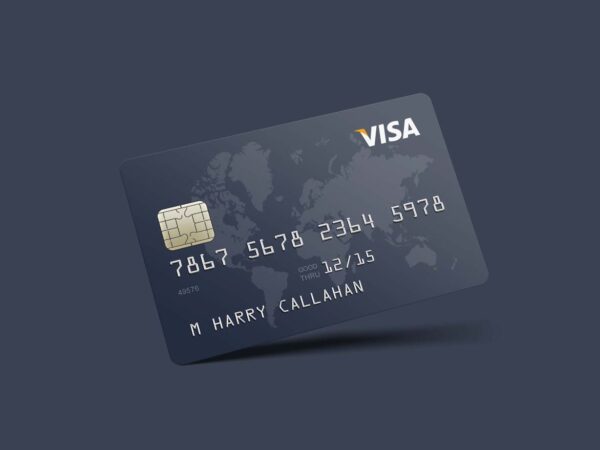 Free Photorealistic Credit Card Mockup