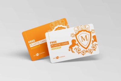 Free Plastic Cards Mockup