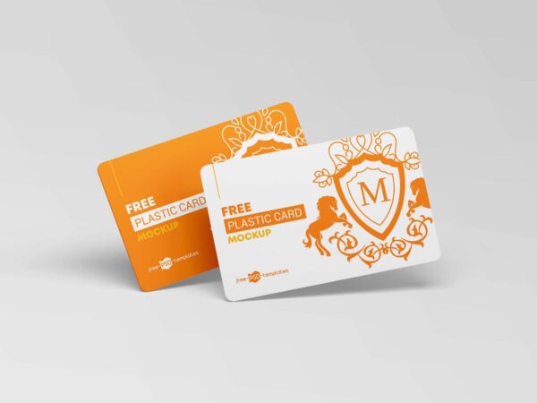 Free Plastic Cards Mockup