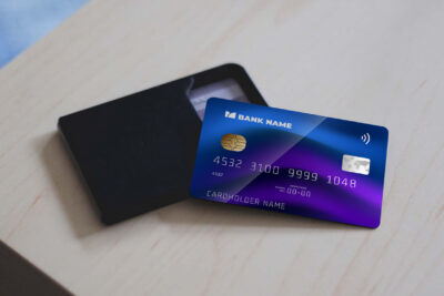 Free Realistic Credit Card Mockup PSD