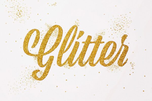 Gold Glitter Text Effect