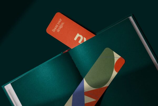 Paper Bookmark Mockups 3