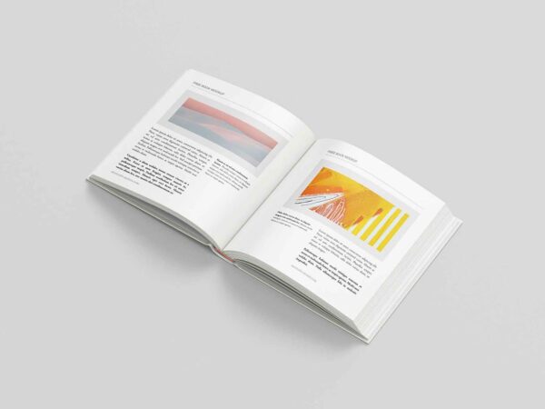 Square Hardcover Book Mockup 3