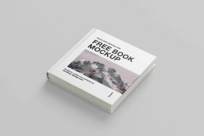 Square Hardcover Book Mockup