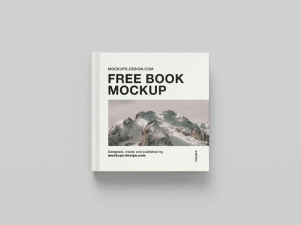 Square Hardcover Book Mockup - Image 2