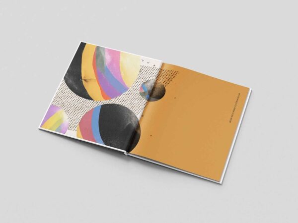 Thin Hardcover Book Mockup 3