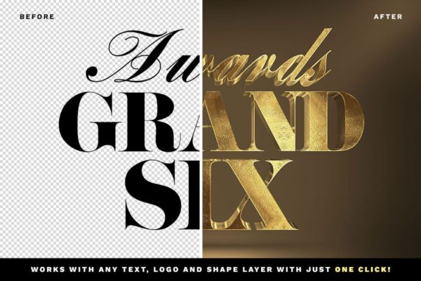 free 3d gold text effects